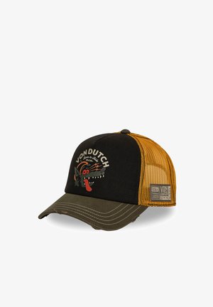 Von Dutch, CREW UNISEX - Cap - khaki black yellow