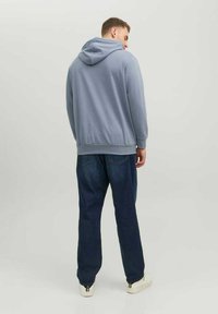 Jack & Jones JJEBASIC HOOD - Hættetrøje - flint stone