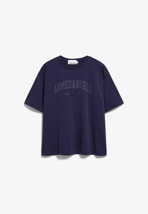 ARMEDANGELS, GIANNAA COLLEGE - T-Shirt print - tinted navy