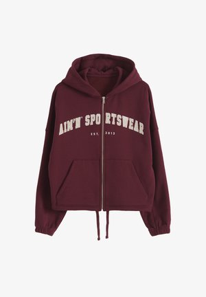 aim’n®, VARSITY SWEAT ZIP HOOD - Felpa con zip - merlot