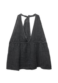 RUSTIC-HALTER - Blouse - grey