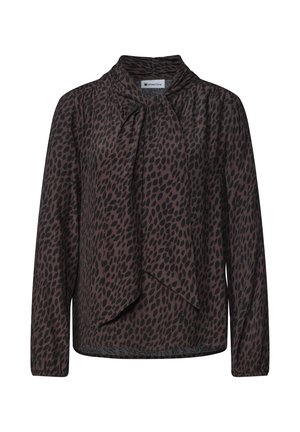 Street One, LONG-SLEEVE BLOUSE WITH BOW DETAIL - Blouse - molten earth