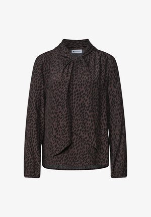 Street One, LONG-SLEEVE BLOUSE WITH BOW DETAIL - Blouse - molten earth