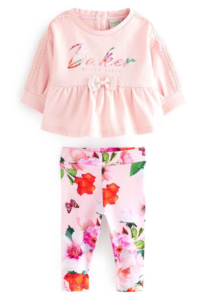 Baker by Ted Baker BAKER BY TED BAKER PINK LEGGING AND PEPLUM SWEATER