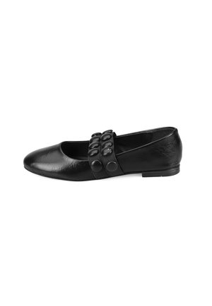 CHIC PARTY READY - Ankle strap ballet pumps - black