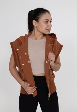 AICHI  - Waistcoat - burnt orange