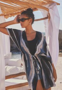 Next - LONGLINE TIE WAIST KIMONO STANDARD - Strandkiegészítő - navy tie dye Miniatűr kép 1