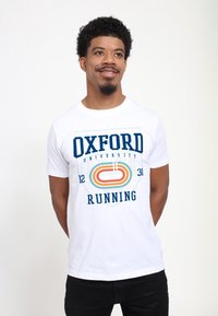 Henry Tiger OXFORD UNIVERSITY RUNNING - Triko s potiskem - white