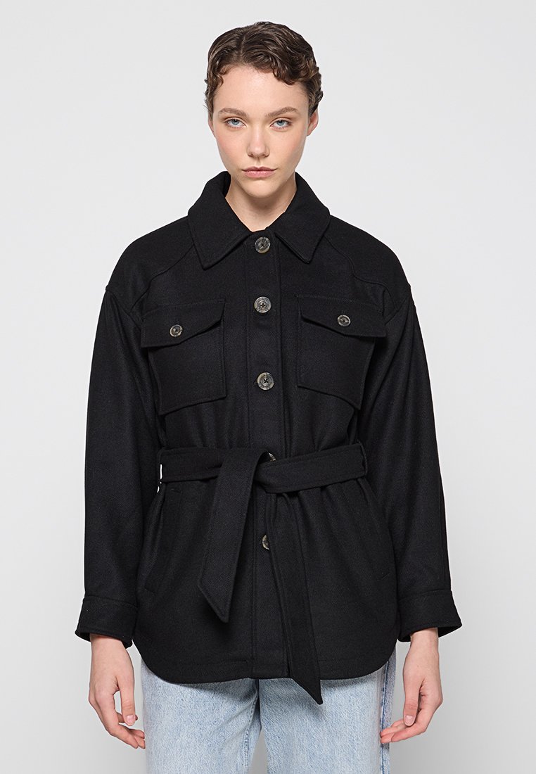 dreimaster Lichte jas zwart