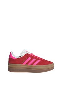 adidas Originals GAZELLE BOLD - Trainers - collegiate red   lucid pink   core white