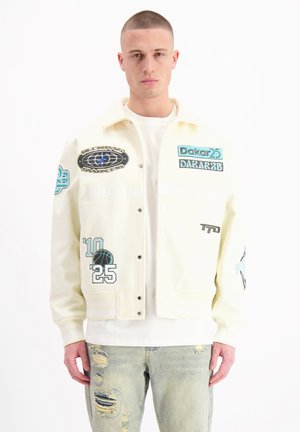 Black Bananas DESERT RACE VARSITY - Bomber Jacket - beige