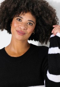 Angel of Style WITH STRIPES - Neule - black