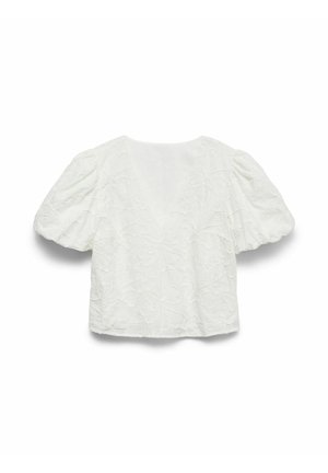 Vero Moda Curve, TOP VMCANN TOP - Tricou cu imprimeu - snow white