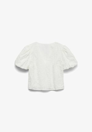 Vero Moda Curve, TOP VMCANN TOP - Tricou cu imprimeu - snow white