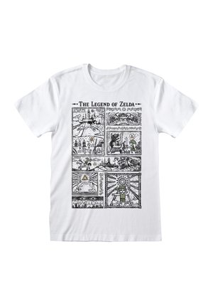 Henry Tiger NINTENDO LEGEND OF ZELDA DRAWINGS - Camiseta estampada - white