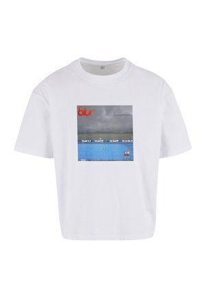 Merchcode, BLUR BALLAD OF DARREN CROPPED TEE - T-shirt print - white