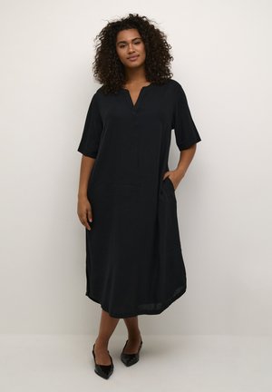 Kaffe Curve KAFFE CURVE KCMILLE KAFTAN DRESS - Freizeitkleid - black deep