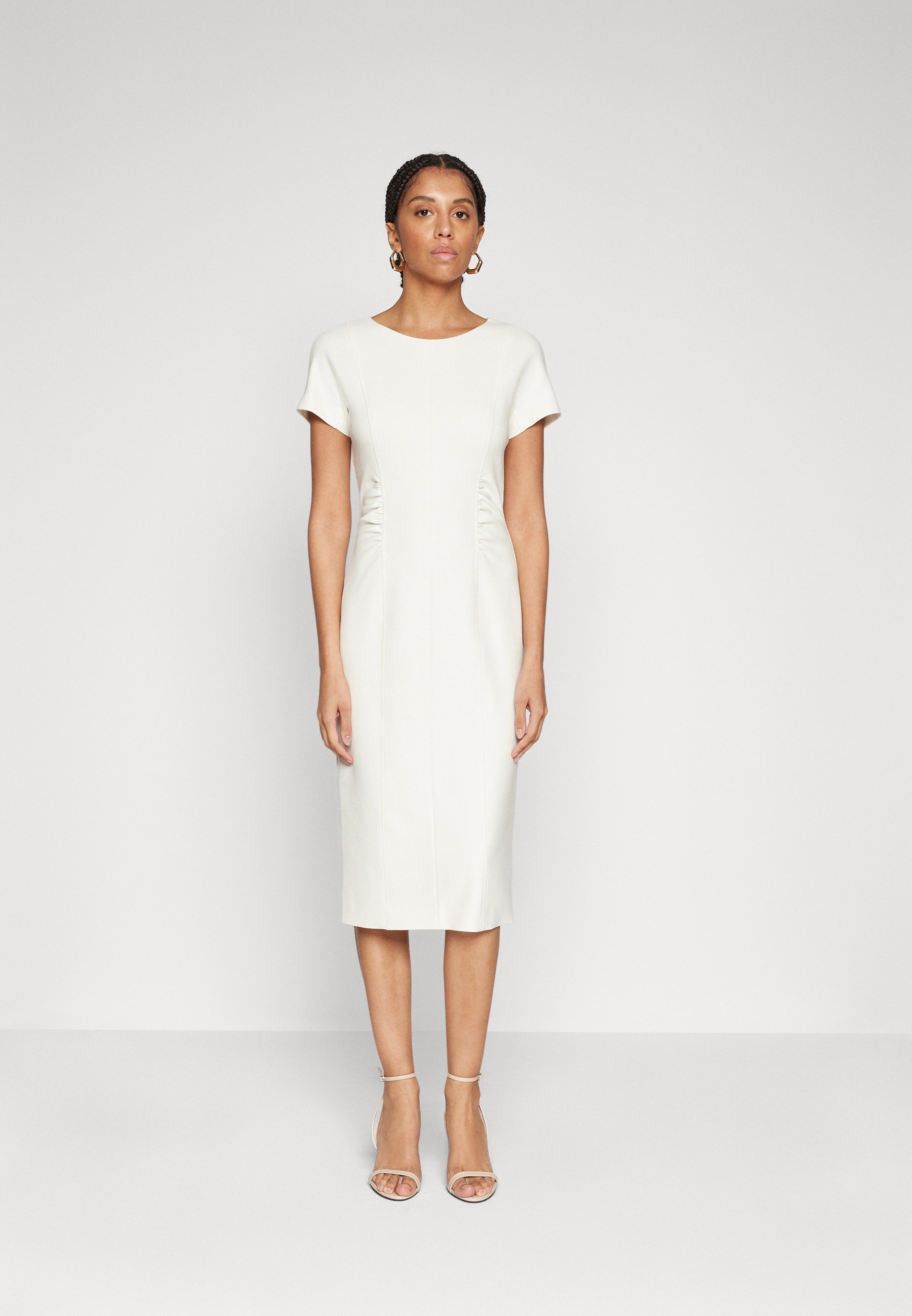 BOSS DAKELA - Shift dress - open white/white - Zalando.co.uk