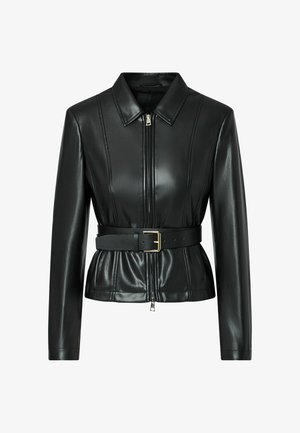 LIU JO, LIU JO JACKET WITH BELT - Veste en similicuir - black