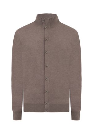 Cardigan - taupe solid