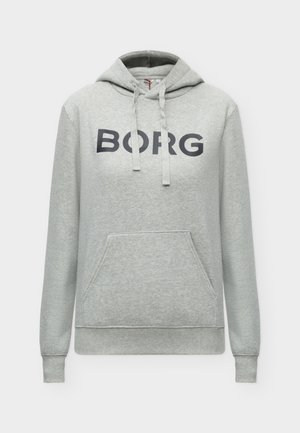 Björn Borg, ESSENTIAL 3 HOODIE - Sweat à capuche - light grey melange