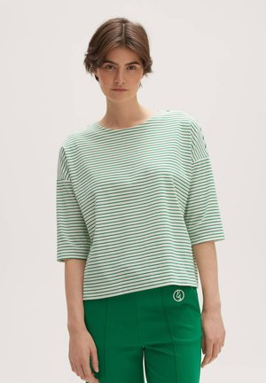 OPUS SEIFEN FINE STRIPE - Langarmshirt - tulip green