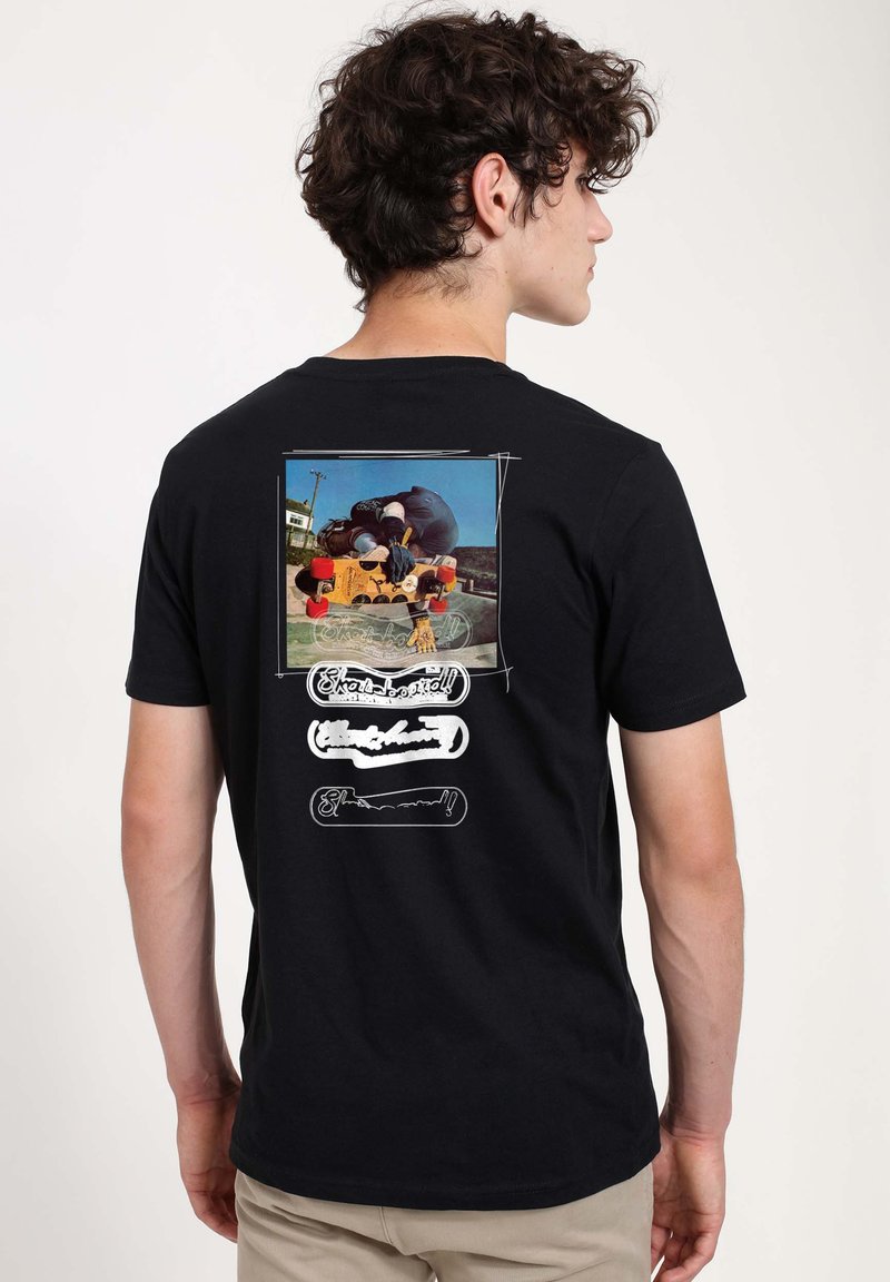 Henry Tiger SKATEBOARD MAGAZINE PHOTO - T-shirt con stampa - black