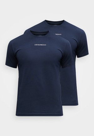 CREW NECK 2 PACK - Pyžamový vrchný diel - blue