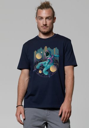 watapparel TECHNO ASTRONAUT - T-shirt print - french navy