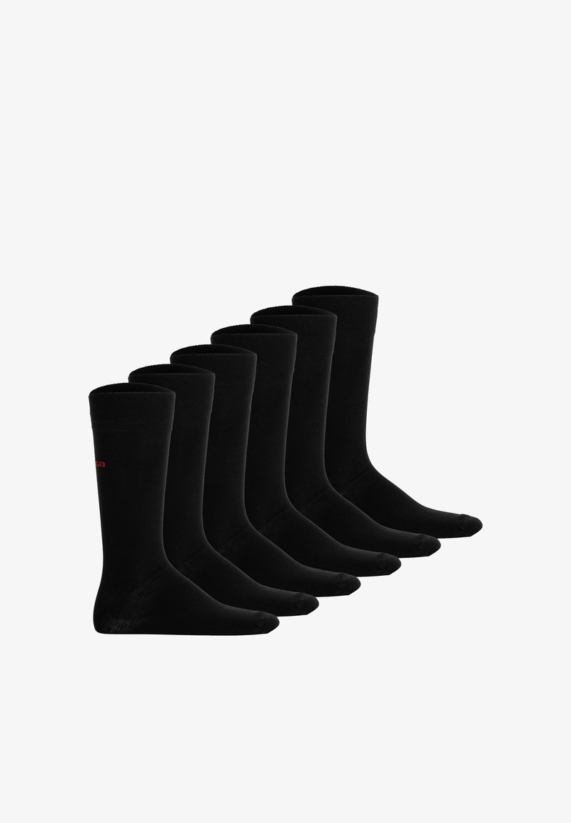 HUGO 6ER PACK - RS UNI KURZ LOGO - Socken - schwarz