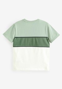 Next BLOCK SHORT SLEEVE - T-shirts print - mineral green textured