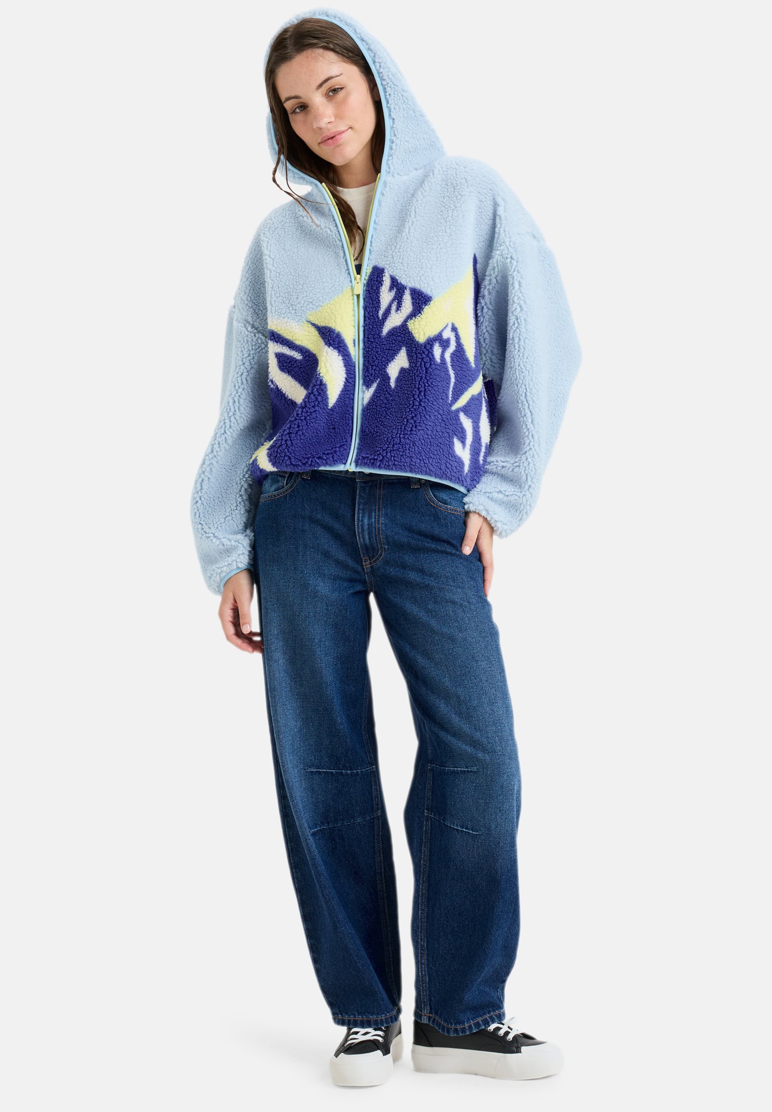 Roxy PRINT POLAR Veste polaire ice water/bleu clair