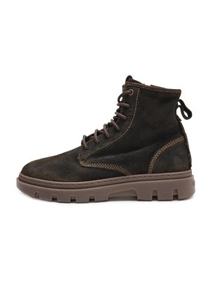 Stivaletti stringati - marrone