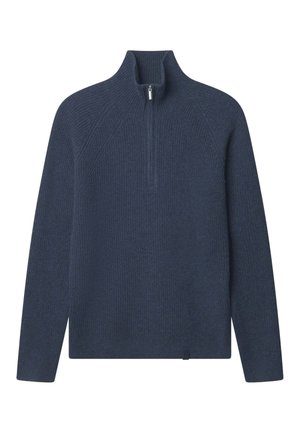 HALF-ZIP - Strickpullover - blau