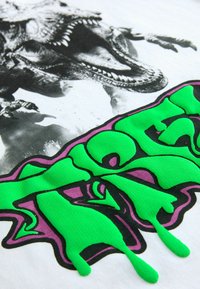 Next SHORT SLEEVE GRAPHIC  REGULAR FIT - Triko s potiskem - white dino