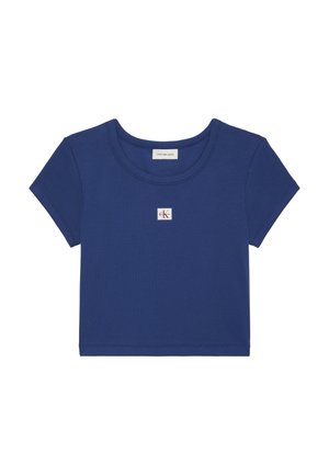Calvin Klein Jeans, LABEL TEE - Βασικό μπλουζάκι - estate blue