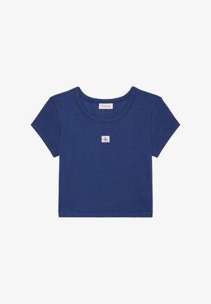 Calvin Klein Jeans, LABEL TEE - Βασικό μπλουζάκι - estate blue