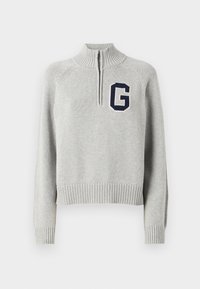 LOGO HALF ZIP - Džemperis - grey