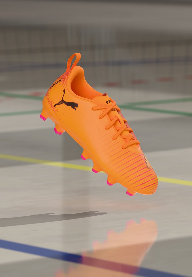 Puma FUTURE 8 PLAY FG/AG JR UNISEX - Kopačky na umelý trávnik - black/ravish