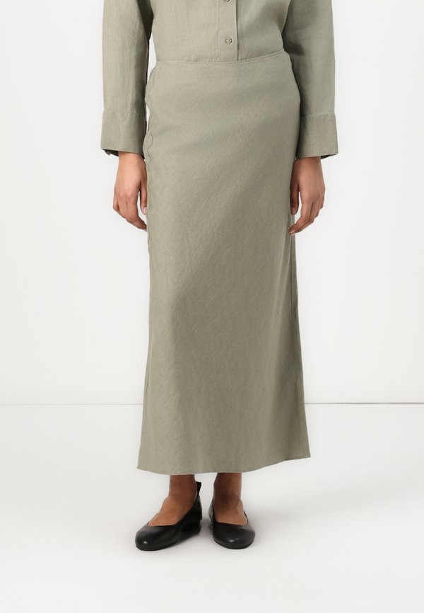 AGNETA LONG SKIRT - Maxi skirt - vetiver