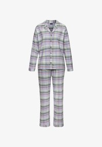 Unselected, lila kariert