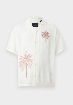 Jack & Jones PREMIUM, JPRBLAFRED PLACEMENT S/S SHIRT - Ing - cloud dancer