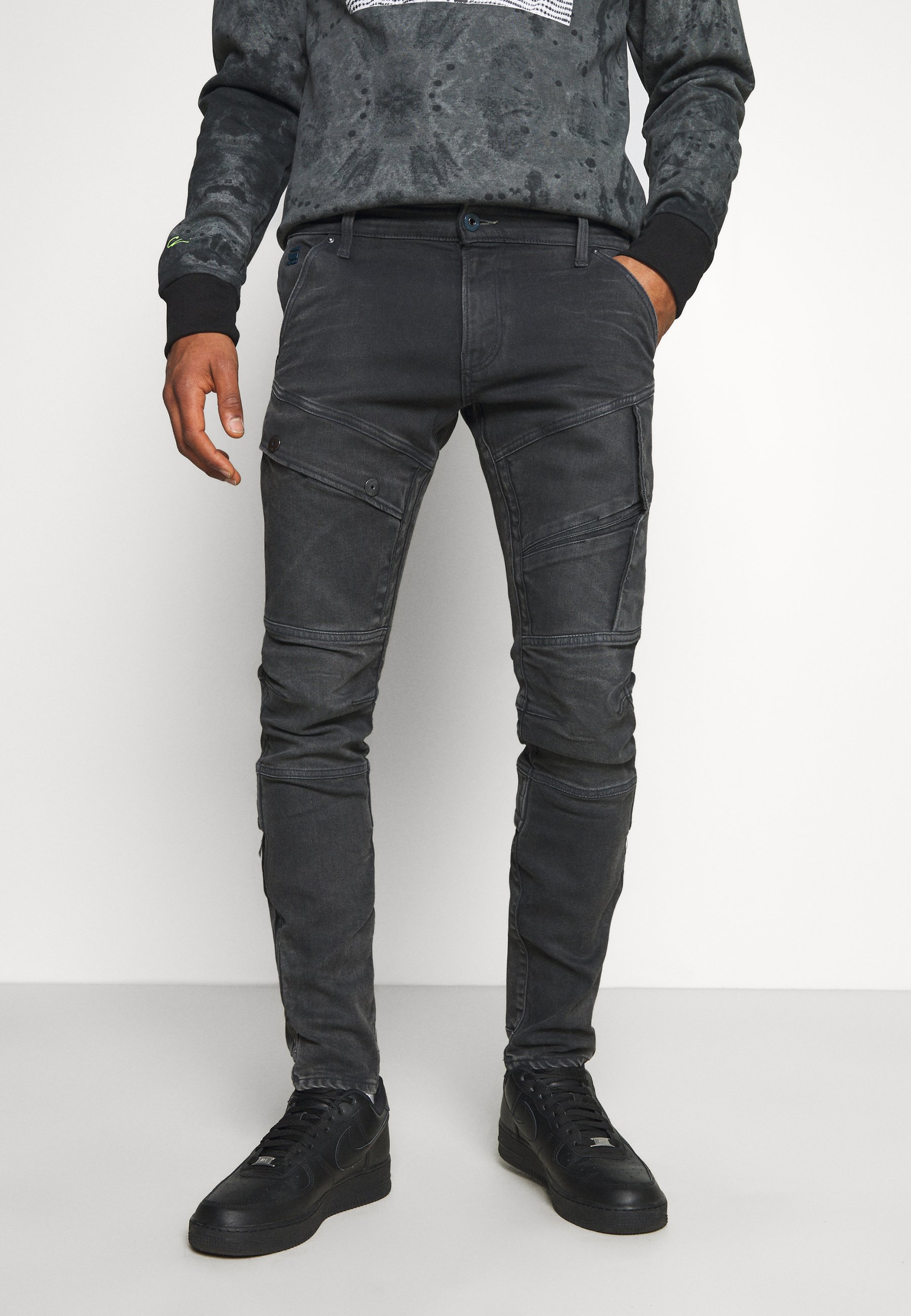 G-Star AIRBLAZE 3D SKINNY - Prigludę džinsai - slander black/pilkų džinsų -  Zalando.lt