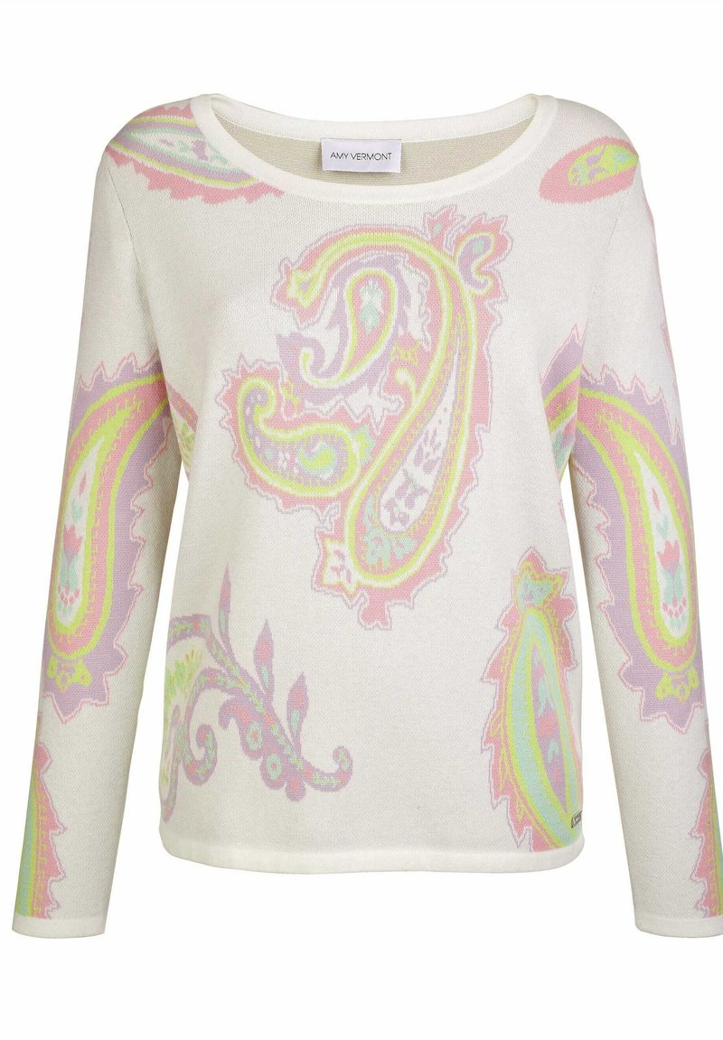 Damen Strickjacken | Amy Vermont Strickpullover multicolor/mehrfarbig - OY22980 Damen Strickjacken | Amy Vermont Strickpullover multicolor/mehrfarbig - OY22980