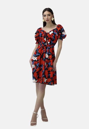 Elara SOMMER - Freizeitkleid - rotblau