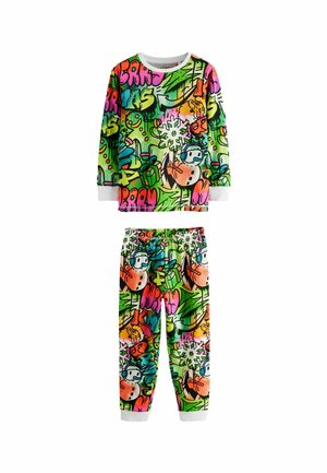 SINGLE LONG SLEEVE SET - Set lenjerie de noapte - bright christmas graffiti
