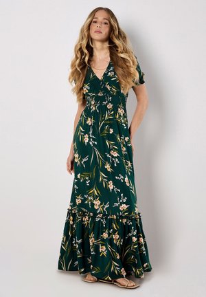 Apricot WATERCOLOUR FLORAL  - Maxikleid - green