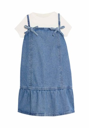 Marks & Spencer, 2PC PURE COTTON PINAFORE DRESS OUTFIT (2-16 YRS). - Jeanskleid - denim