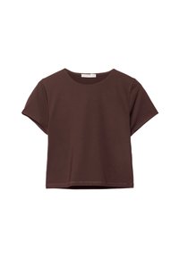 T-Shirt basic - mottled brown
