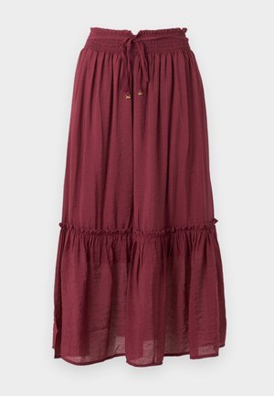JDY, JDYPAIGE MIDI SKIRT  - Φούστα σε γραμμή Α - oxblood red